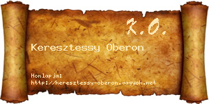 Keresztessy Oberon névjegykártya